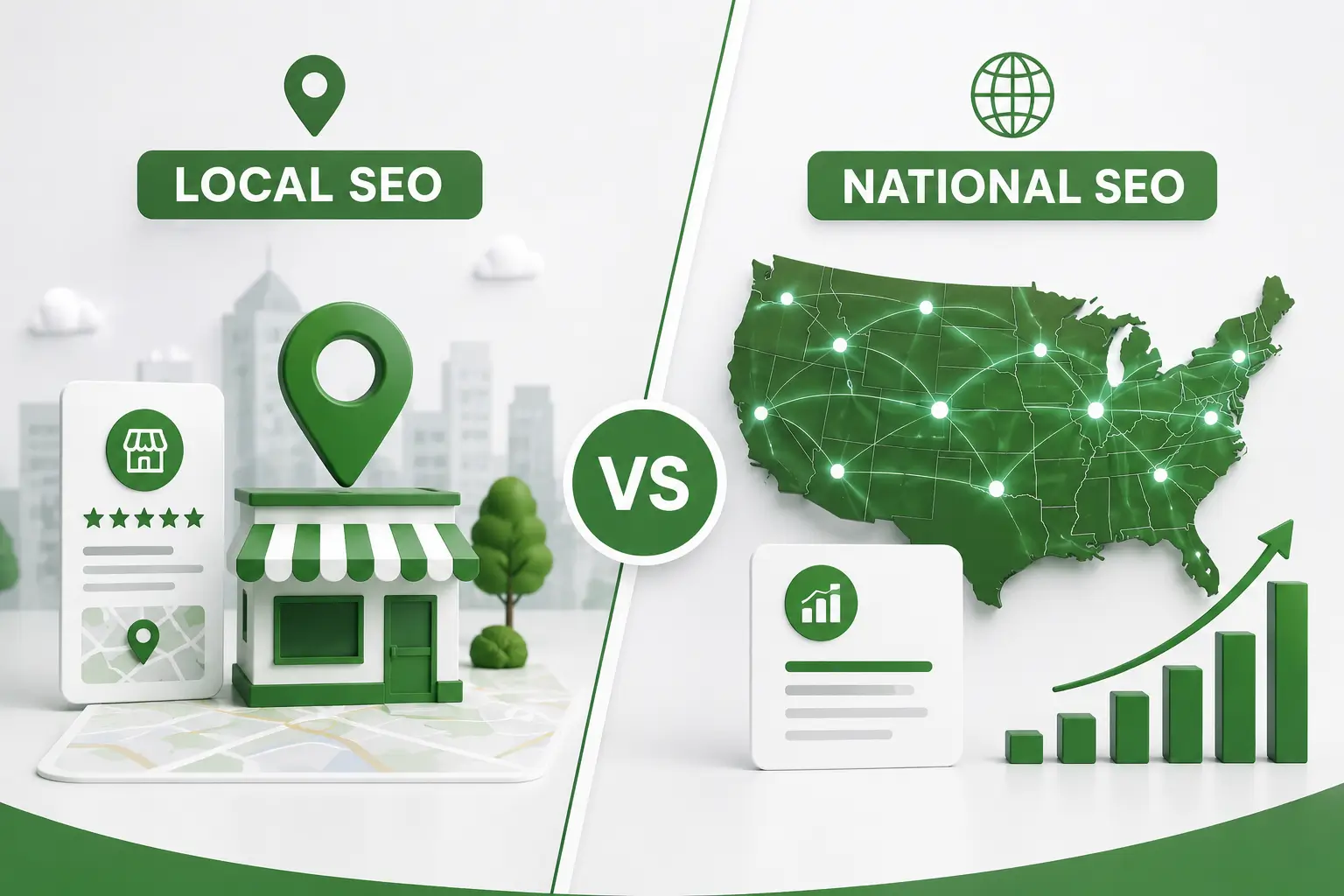 Local SEO vs. National SEO Which Strategy Fits Your Business Growth Stage